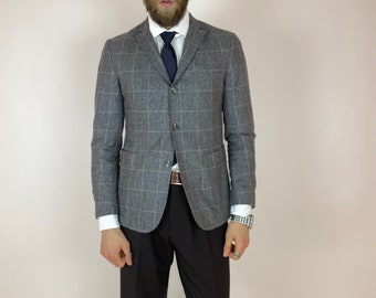 OSCAR JACOBSON Blazer à carreaux en laine Taille homme 50