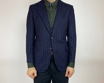 DAKS Vintage Wool Striped Blazer Mens size 42