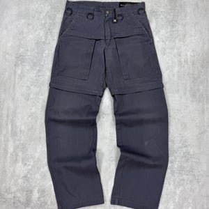 Dunderdon cargo pants transformer shorts mens workwear size 30x34 avant garde worker style
