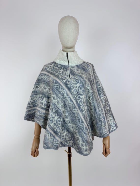 MARC CAIN Cape Poncho Pull Laine Vierge/polyacryl/mohair/alpaga