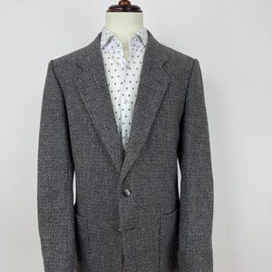 Dormeuil tweed blazer vintage Sport coat 52 L-XL Two Button Blazer Patch pockets Mode Roth Aarau old mone preppy style