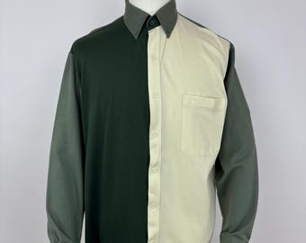 Gabicci Vintage-Hemd, italienisches Hemd, Herrengröße L-XL