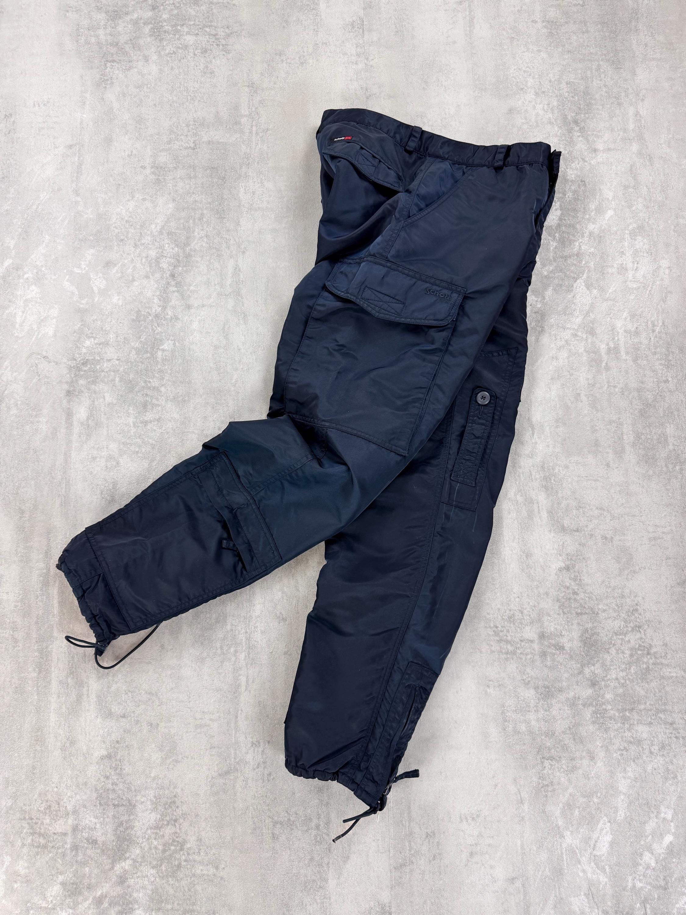 Schott NYC カーゴ パンツ ヴィンテージ ミリタリー アーミー スタイル