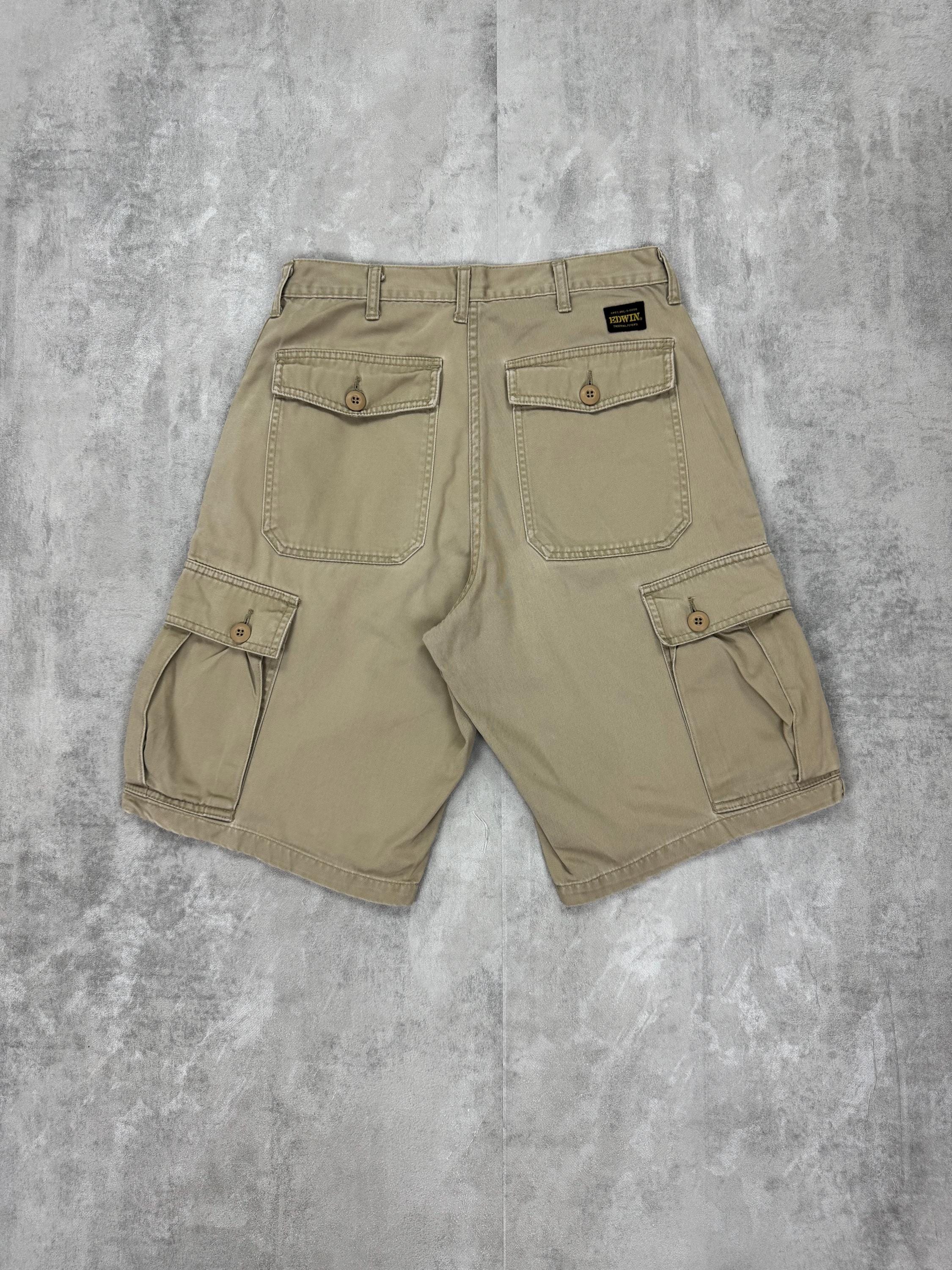 EDWIN International Vintage Cargo Shorts Scout Shorts Japanese 
