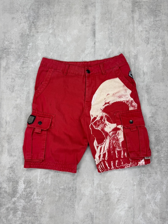 Yakuza pánské cargo šortky Crashed Skull Cargo Shorts | Oblečení Yakuza - Yakuza Official ČR by BrandsCapital.cz
