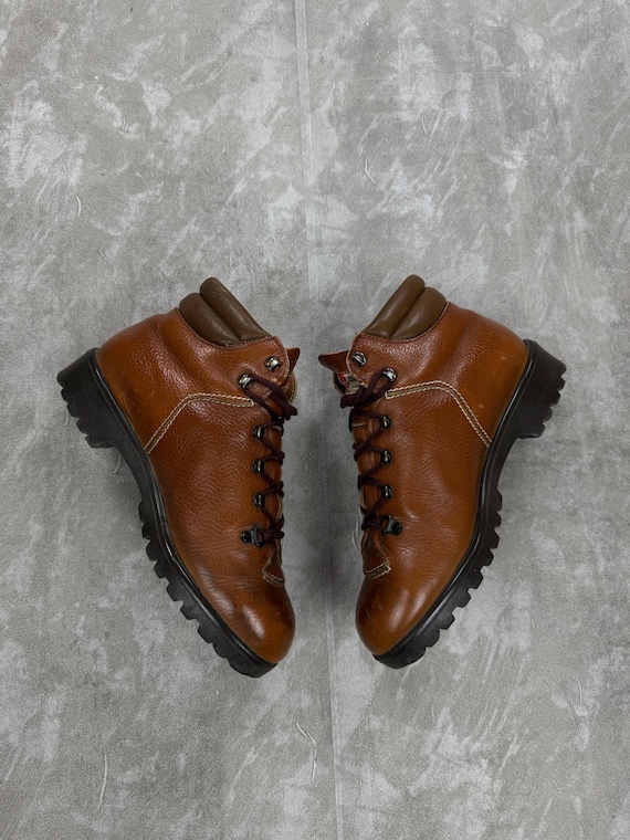 Raichle Vintage Brown Leather Hiking / Mountaineering Boots  display picture 3