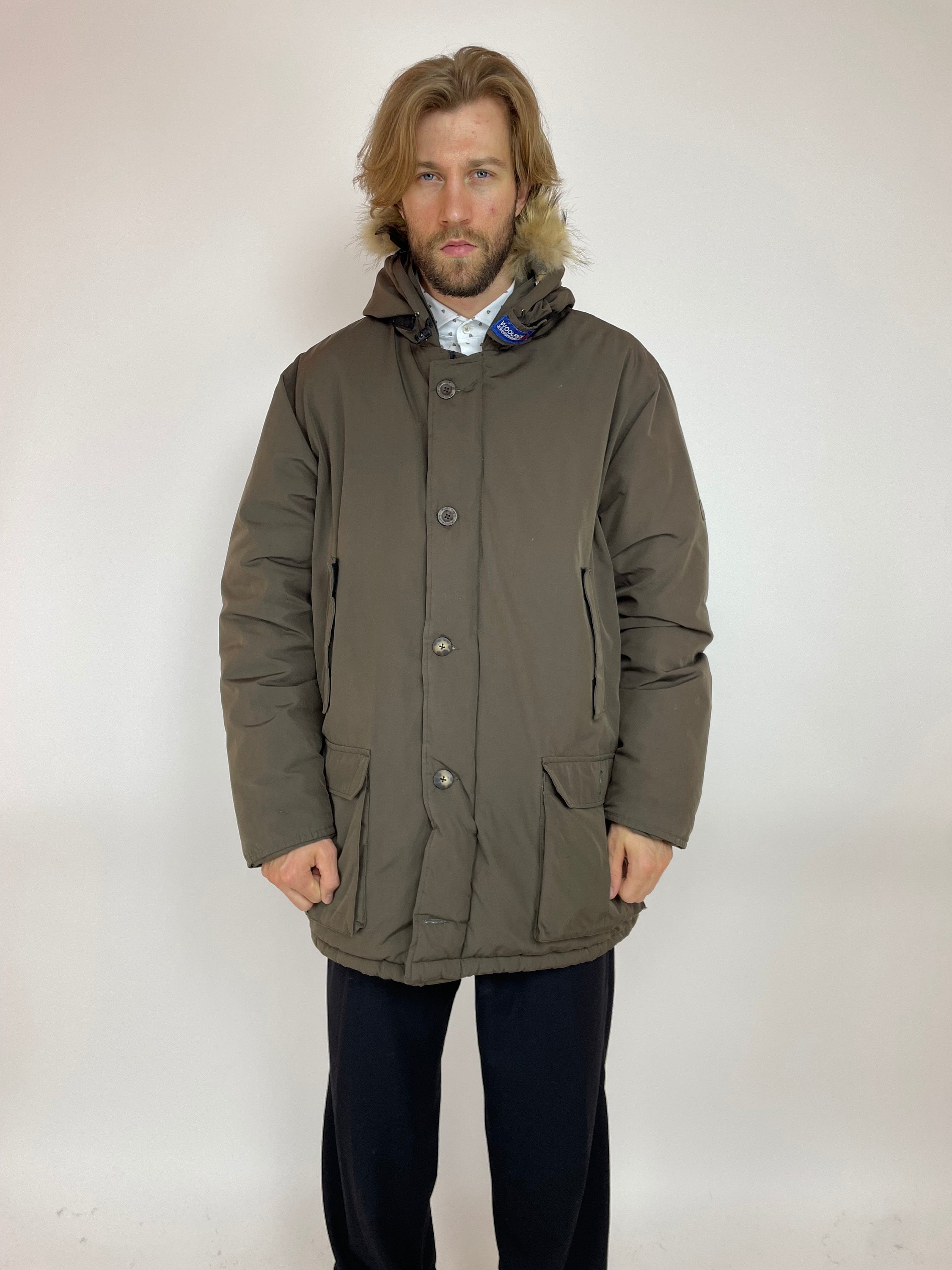 WOOLRICH John Rich Bros Vintage Down Parka Hombre talla XL