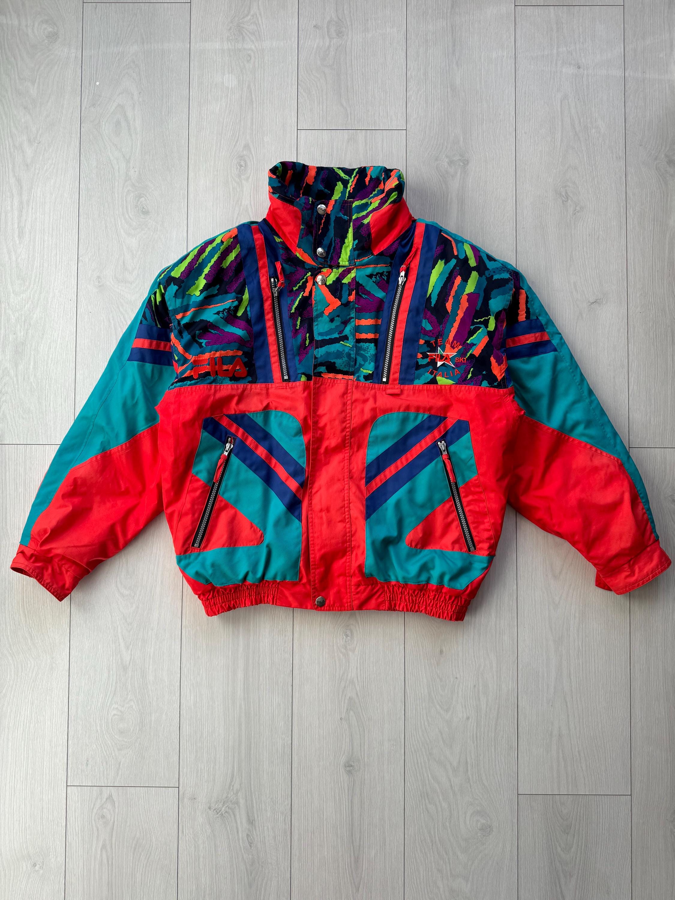 Vintage FILA Italian SKI Team Multicolored Jacket Size M-l