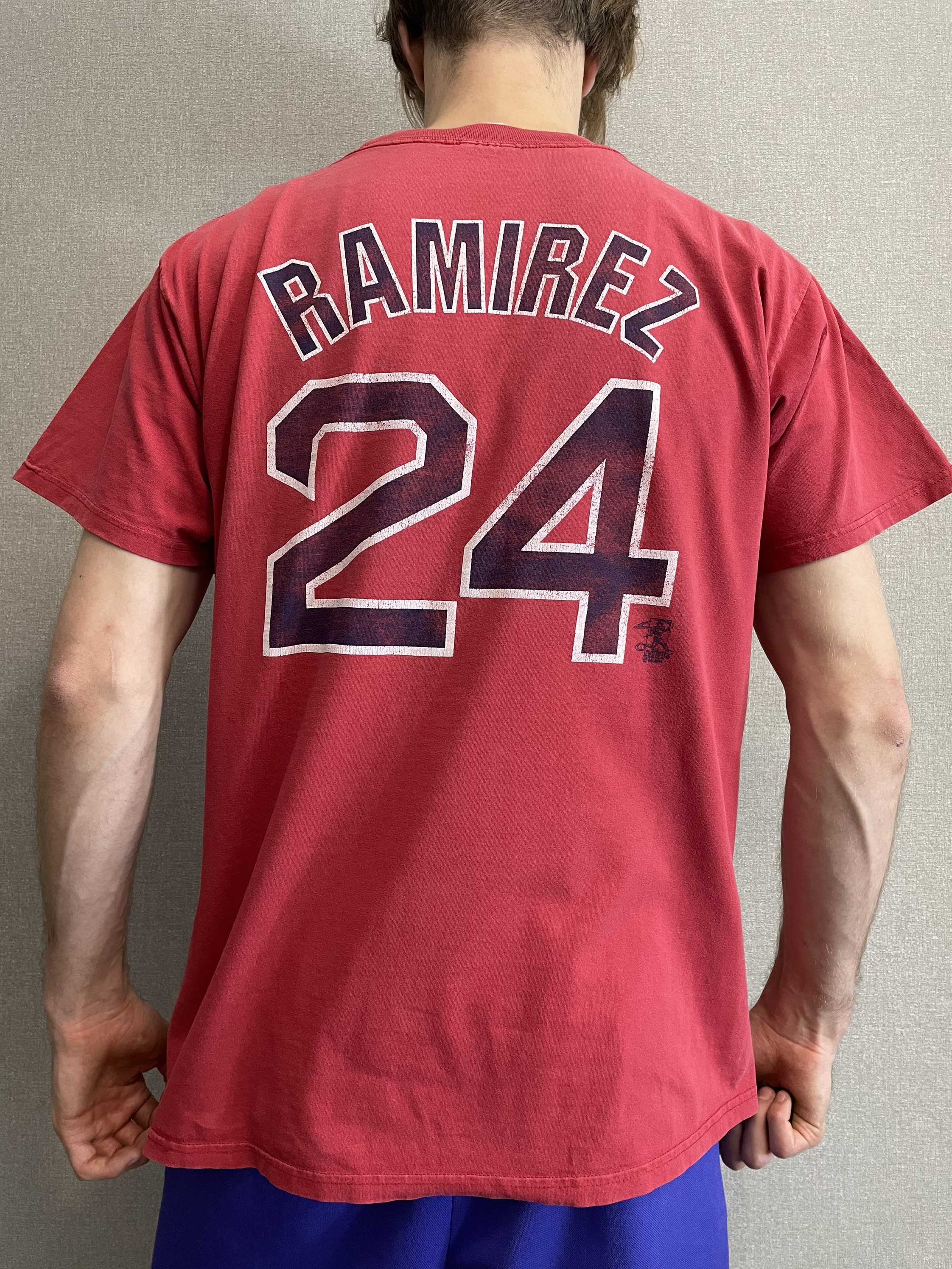 マジェスティック レッドソックス チーム ヴィンテージ Tシャツ #24 マジェスティック レッドソックス チーム ヴィンテージ Tシャツ #24