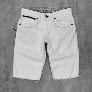 Edwin XU Exclusive Vintage white denim shorts size 32 image 3