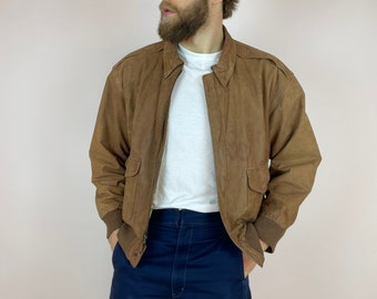 Vintage G-III Global Identity Leather Bomber Jacket Size