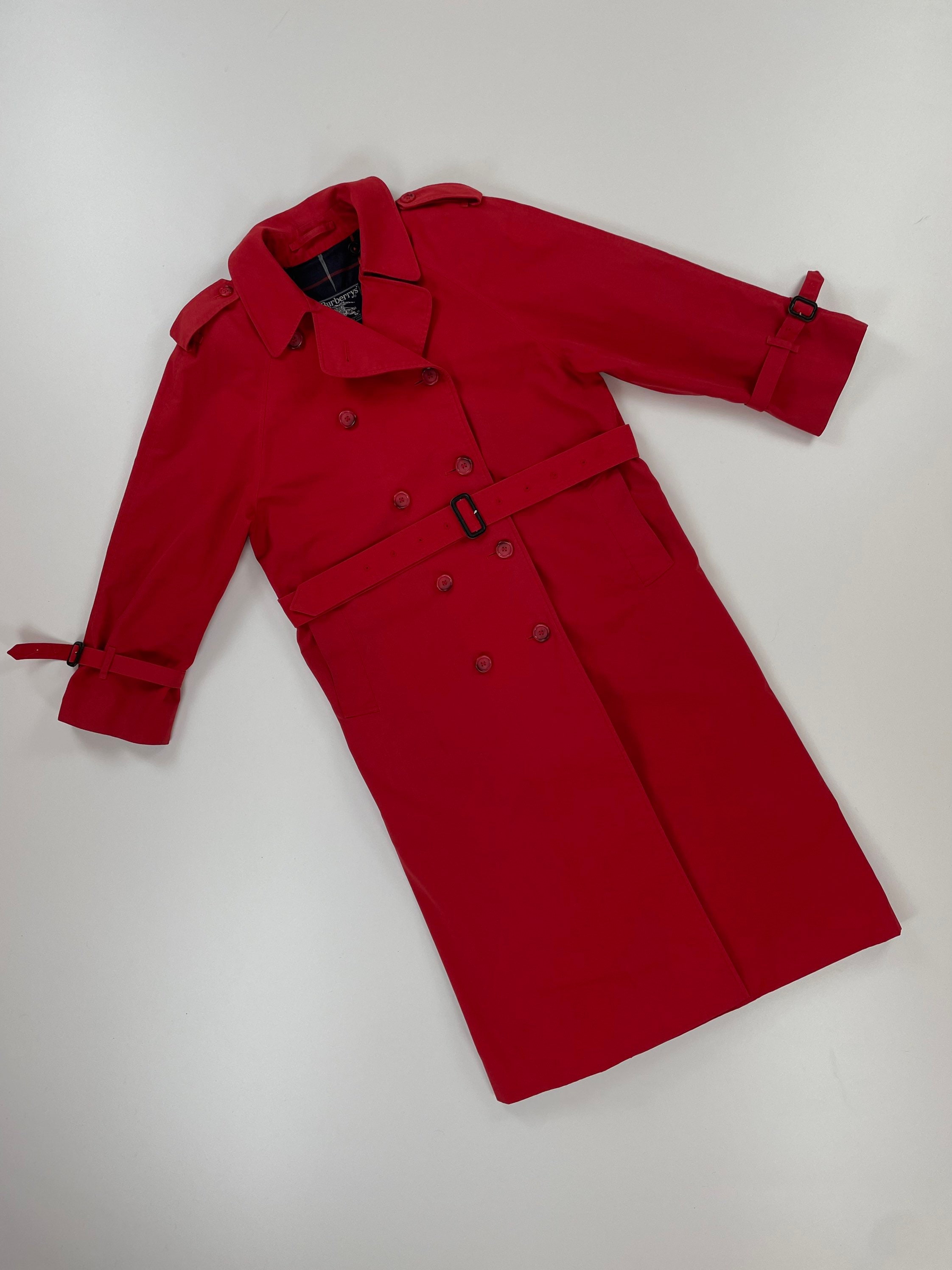 Burberry Red Trench - Etsy Singapore