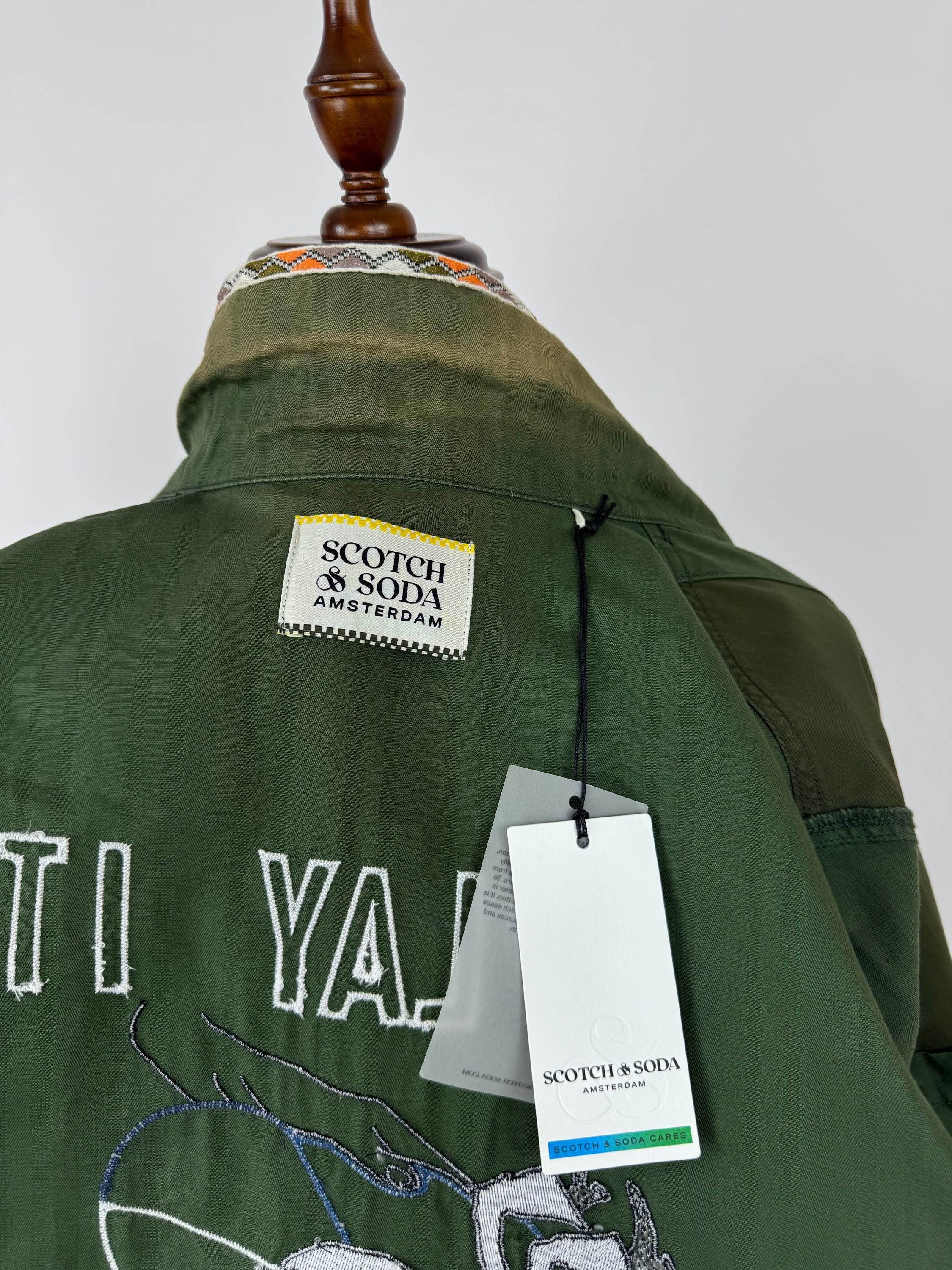Scotch Soda Field Green A10 Jacket M65 Army Jacket Dj Style Vinyl 