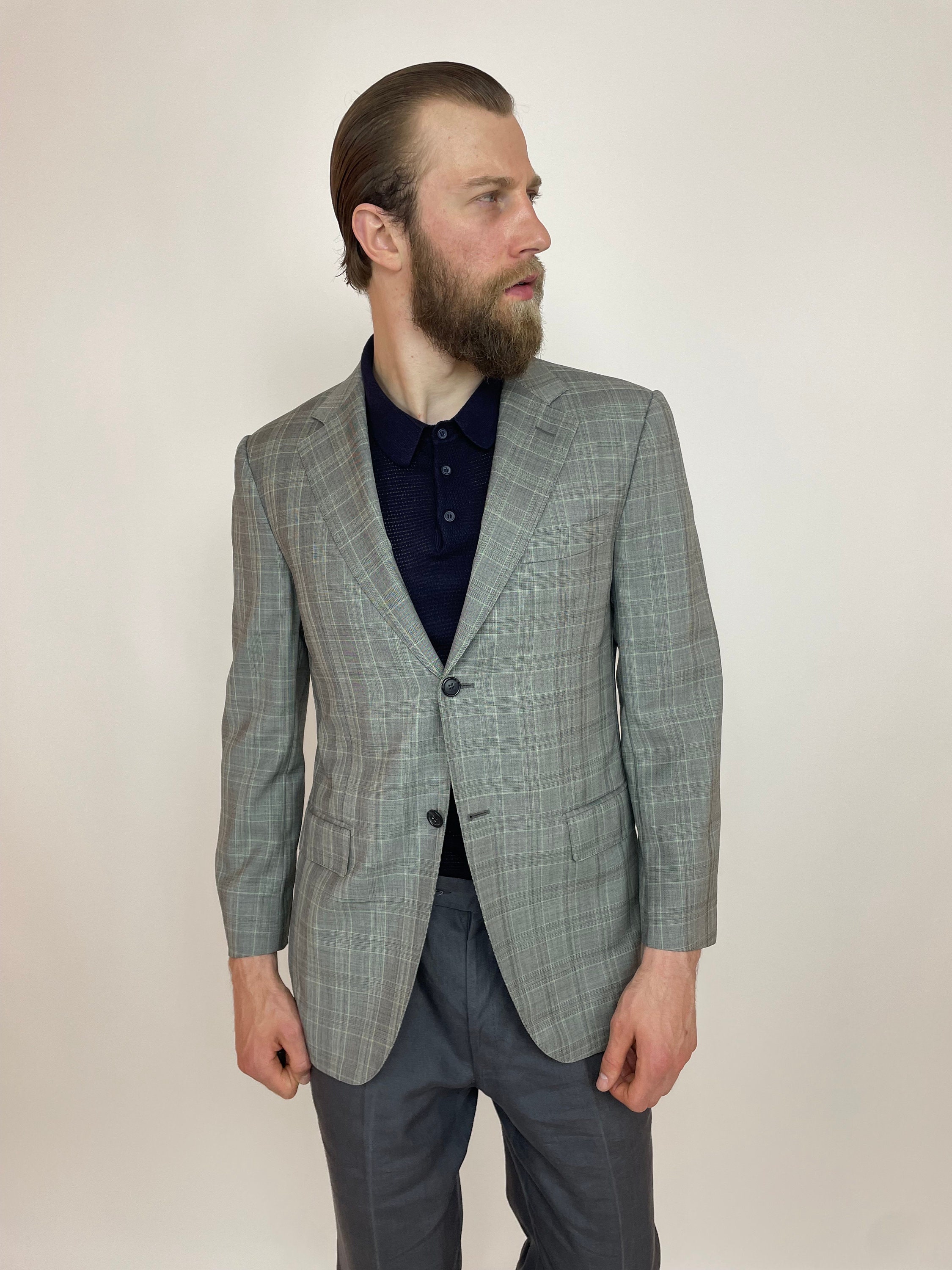 スーツサプライ SUITSUPPLY ウール100% スーツ上下【サイズ46】 Light Grey Custom Made Suit in Pure S180's Wool | SUITSUPPLY