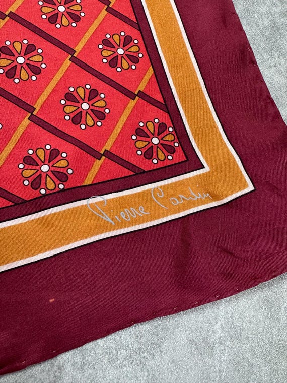 Vintage Pierre Cardin Silk Scarf 75x75 Centimeters - Etsy
