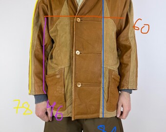 Latif Sheepskin Leather Jacket Vintage Mountain Heritage Preppy