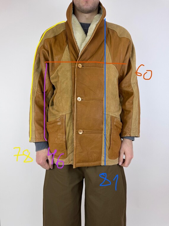 Latif Sheepskin Leather Jacket Vintage Mountain Heritage Preppy