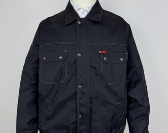 Lee Cooper LC Tech Work Wear Nylons fleece jacket vintage Harrington weller Mens size M