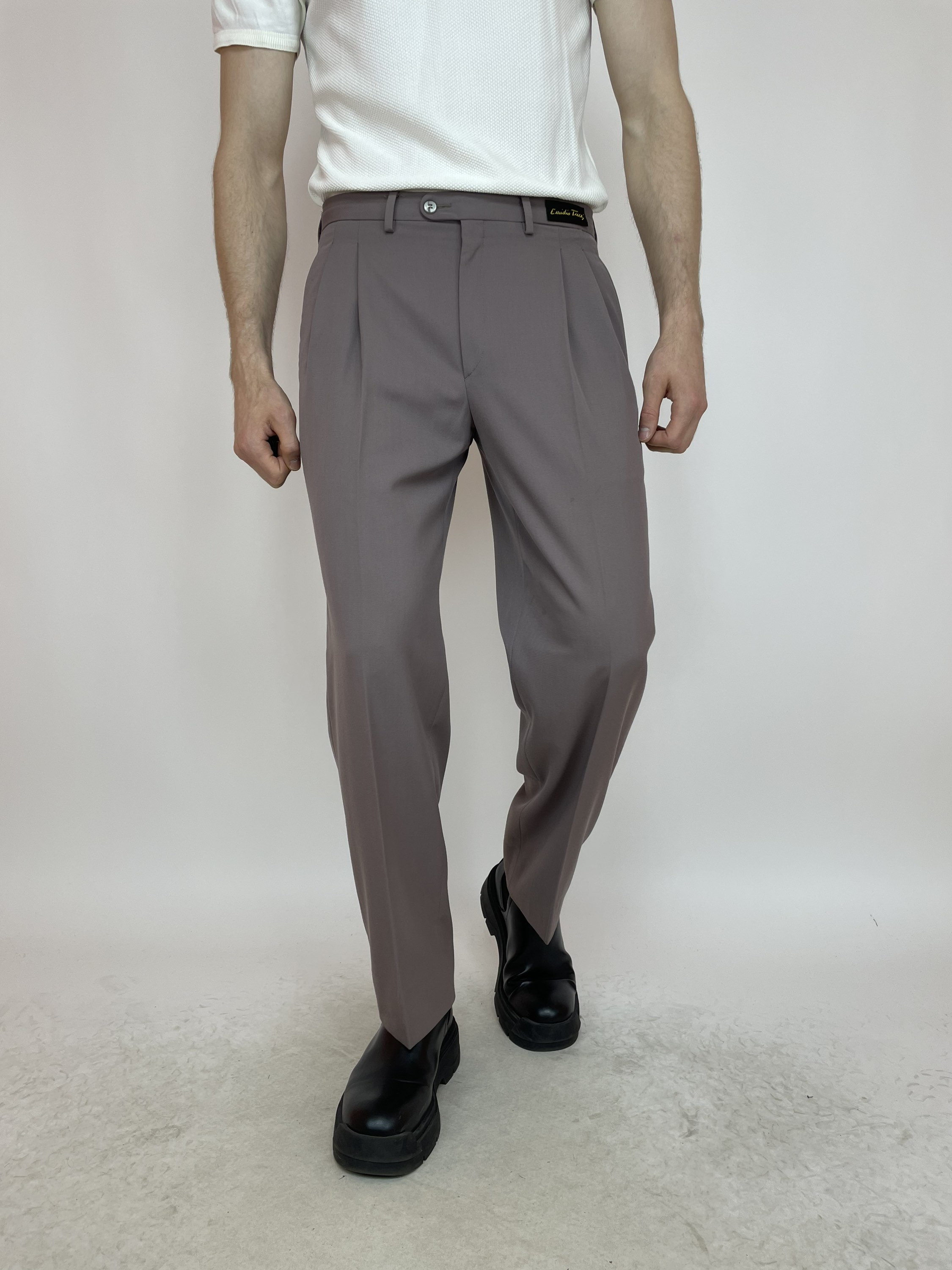 Emidio Tucci Vintage pantalones plisados pantalones talla masculina 44 Etsy Espana