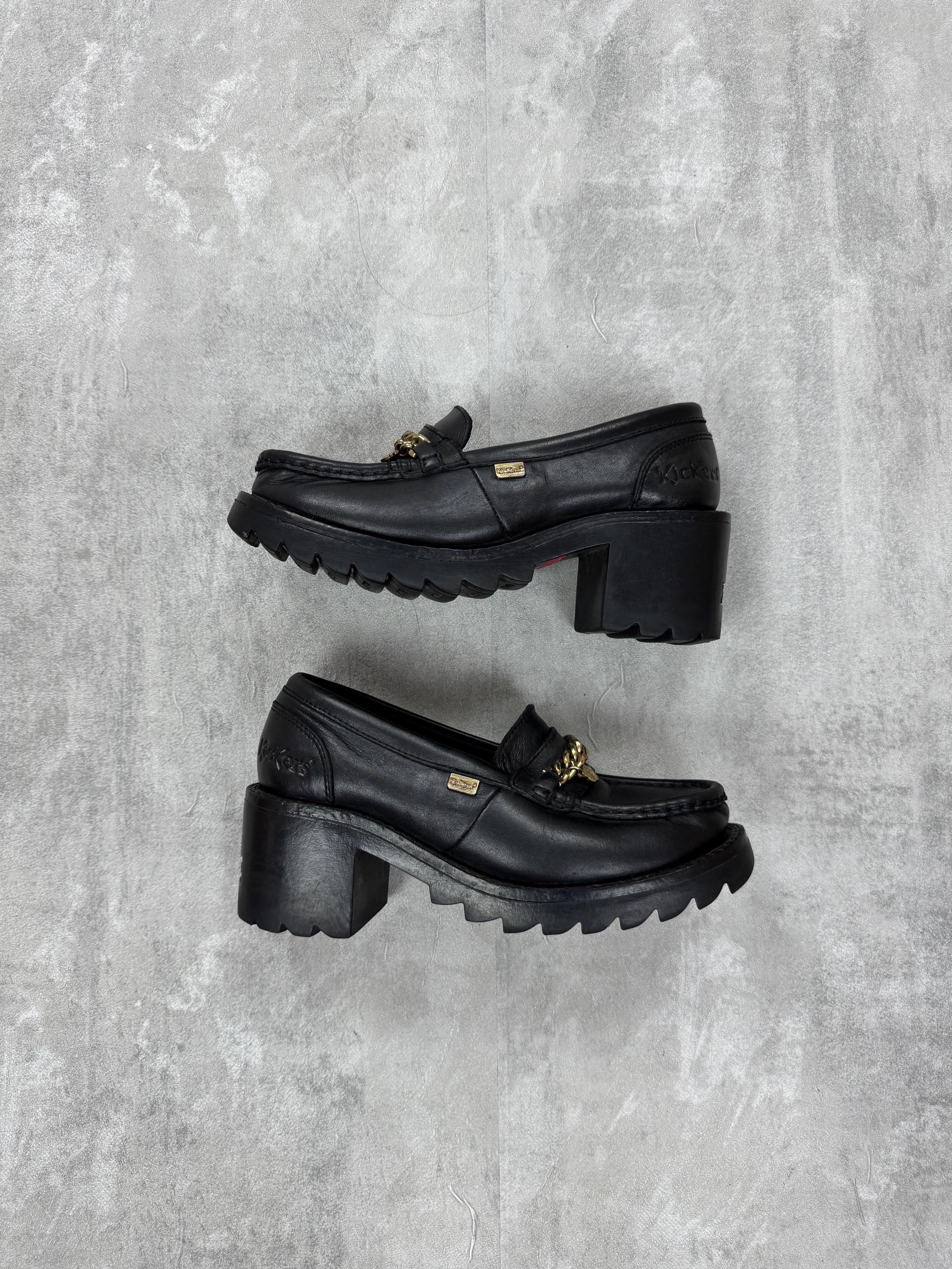 Law Kickers Klio Loafer Kickers Klio Womens Black Boots No Box