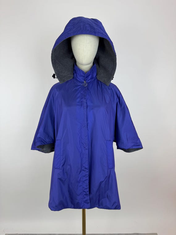 Aspesi, ASPESI VINTAGE Rain hooded poncho coat Cape Womens size 14