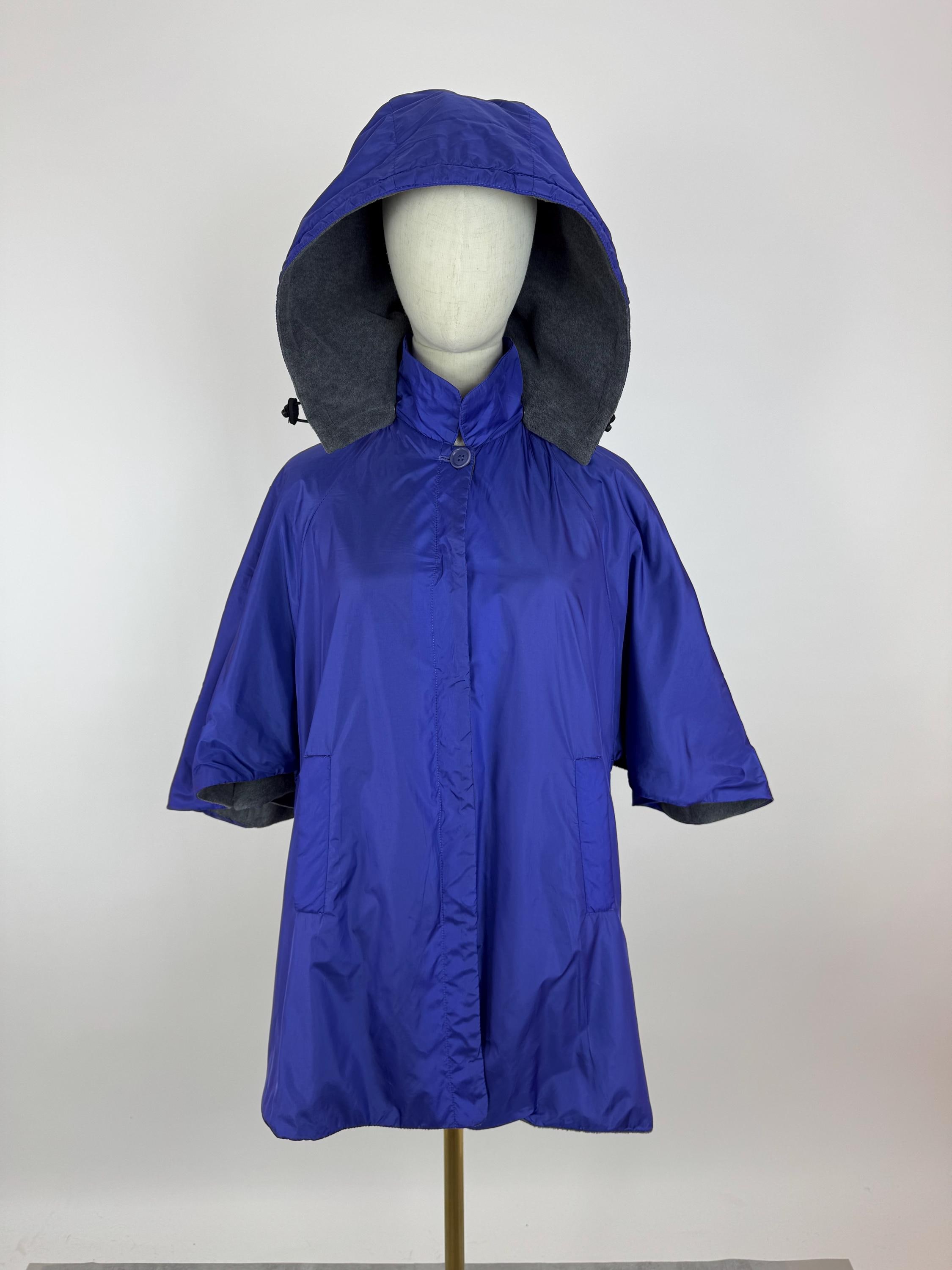 Aspesi, ASPESI VINTAGE Rain hooded poncho coat Cape Womens size 14