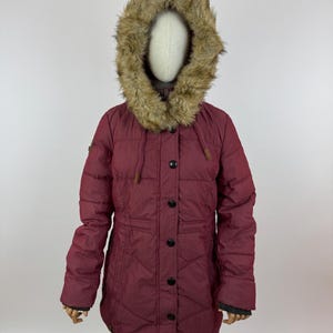 Naketano Womens Parka Winter Hooded Jacket With Fur Trim Outdoor