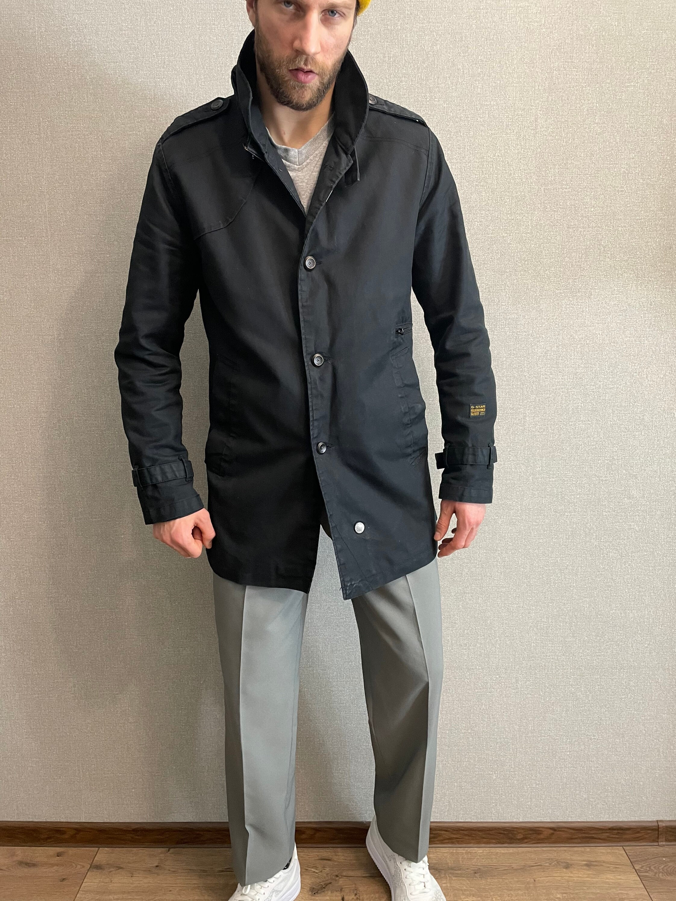 G-star RAW New Garber Trench Coat Size 