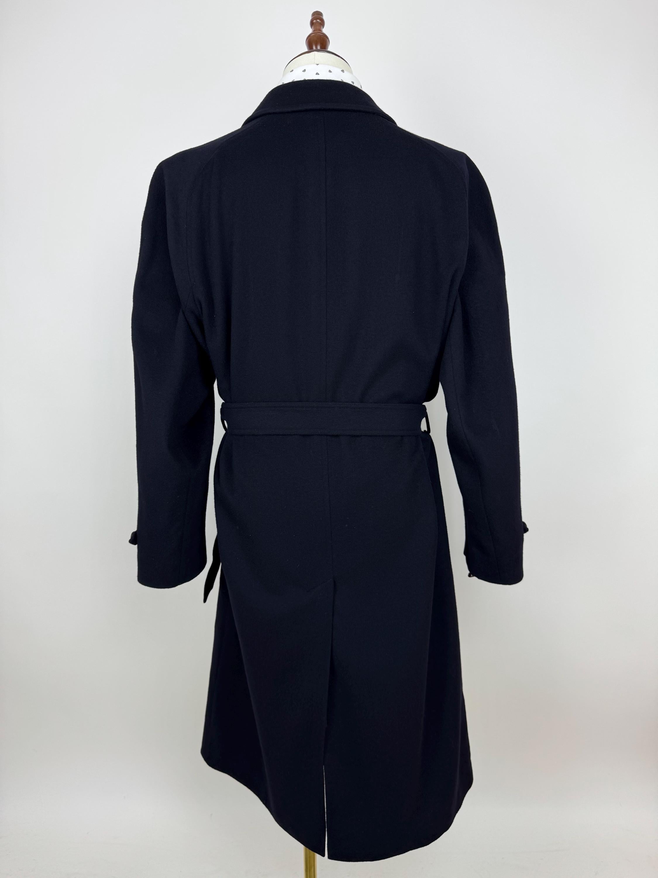 Vintage Bugatti Wool Belted Trench Coat Mens Size 50 Old Money 