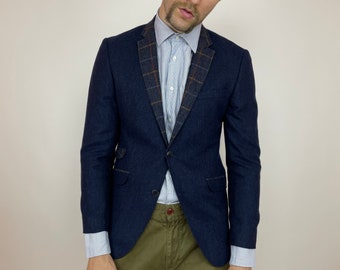 CLAUDIO LUGLI PREMIUM Tweed Wool Blazer Mens size 50