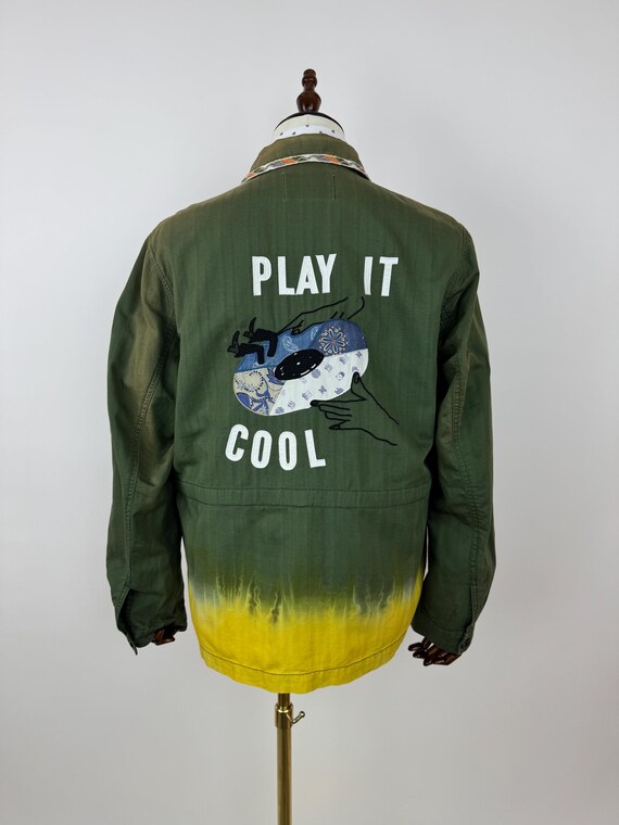 Scotch Soda Field Green A10 Jacket M65 Army Jacket Dj Style Vinyl
