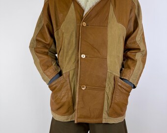 Latif Sheepskin Leather Jacket Vintage Mountain Heritage Preppy