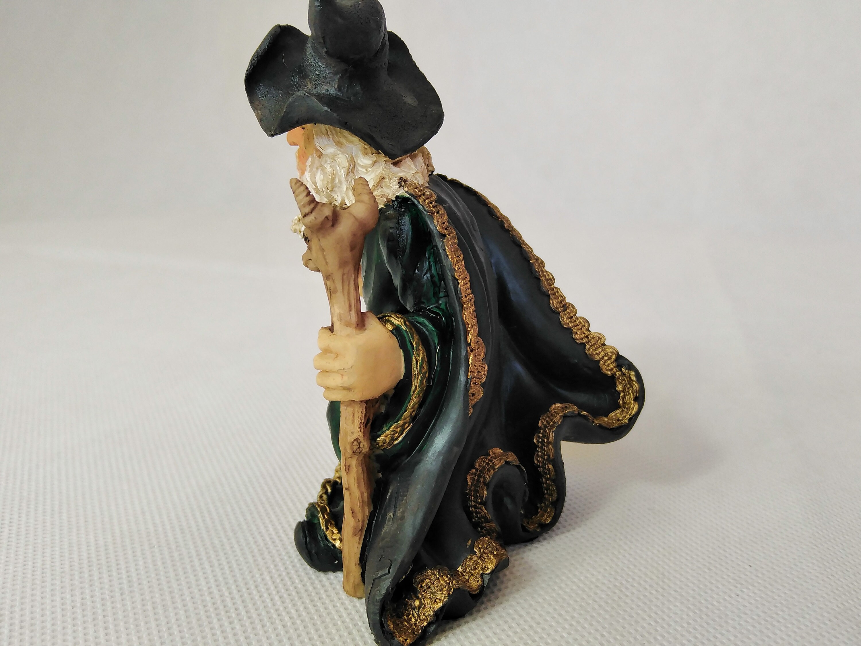 Novelty Sorcerer Wizard Merlin Figurine Ornament Casting A Etsy