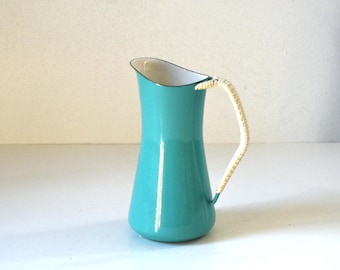 Dansk Denmark Kobenstyle Pitcher with Wrapped Handle designed by Jens Quistgaard, 4 Ducks Logo