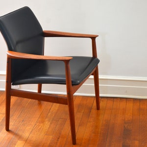 Danish Modern Armchair in Teak  by Grete Jalk for Glostrup Møbelfabrik, Made in Denmark, 1960s