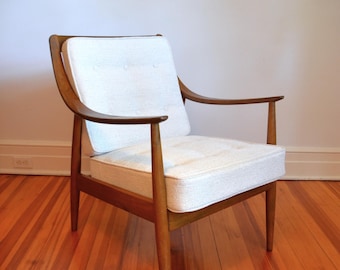 FD144 Easy Chair by Peter Hvidt & Orla Mølgaard-Nielsen, Denmark 1953