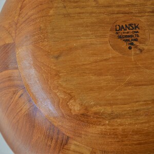 Staved Teak Danish Modern wooden Bowl by Dansk XL Extra Large 14 image 6