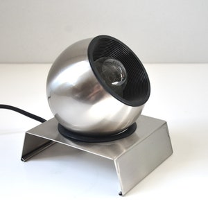 Vintage Eyeball Desk or Table Accent Lamp with Base in the style of Robert Sonneman