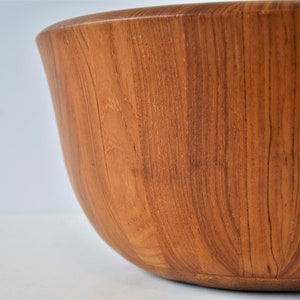 Staved Teak Danish Modern wooden Bowl by Dansk XL Extra Large 14 image 9