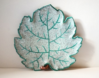 Vintage Italian Pottery Grape Leaf Plate, Made in Italy, Bitossi