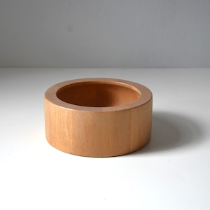 Small 6&quot; Staved Danish Modern wooden Catchall Bowl by Dansk, Denmark