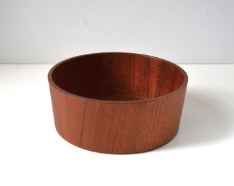 Vintage Mid-Century Scandinavian Modern Teak 10" Bowl by Servex, Made in Sweden