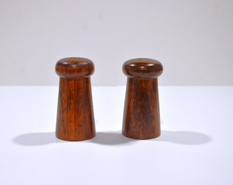 Vintage Danish Modern Teak Salt and Pepper Shaker - Pair