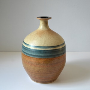 Large 13&quot; Vintage Mid-Century Modern Pottery Vase by Lapid Israel