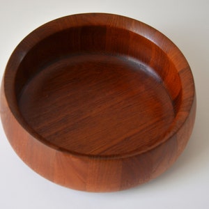 Danish Modern Teak 11 Staved Wooden Bowl by Woodline, Denmark image 3