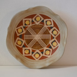 Vintage West German Art Pottery Decorative Plate by Dümler & Breiden