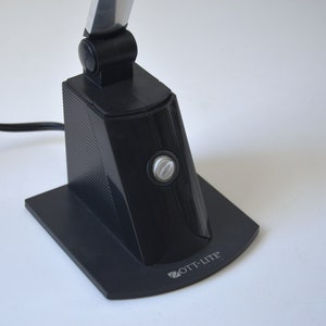 Vintage OTT-LITE Post Modern Desk Task Lamp in Black, 1990s image 5