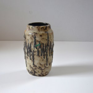 West German Art Pottery Vase in Brown and Beige by Scheurich Keramik, 231-15