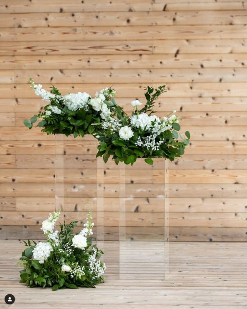 Clear Acrylic Pedestals Plexiglass Pedestals Plastic Etsy