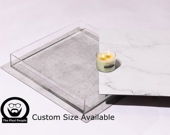 Water Tight Photography Acrylic Tray | Clear Acrylic Plastic Marbling Tray | Perfect For Water Photography!